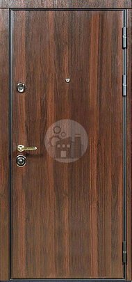 Металлическая дверь для дачи, двухсторонняя отделка ламинат-ДВ-850