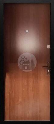 входная дверь, внутри отделка ламинат, снаружи порошковый окрас - внутренняя часть двери ДВ-1249