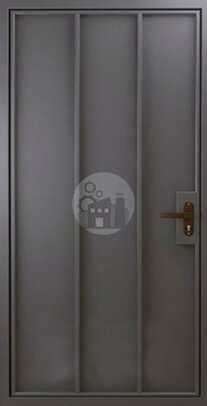 входная дверь в офисное помещение без утеплителя (нитроэмаль) - внутренняя часть двери ДВ-934